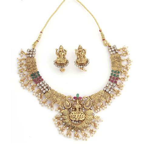 Alloy Jewel Set (Multicolor) (HK00208)-Clothsvilla.com