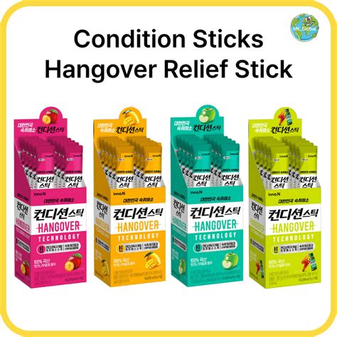 CJ Condition Hangover Stick Jelly 18g 5P/10P | Korean Hangover Relief - Quick Hangover Remedy ...