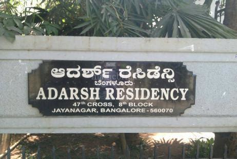 Adarsh Residency in Block 8 Jaya Nagar, Bangalore: Price, Brochure ...