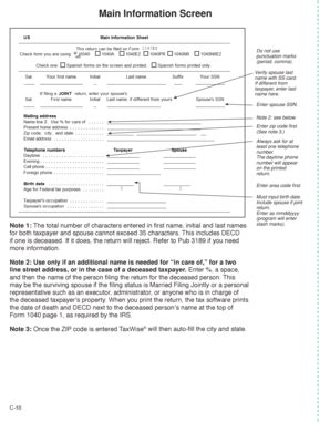 Fillable Online apps irs Main Information Screen - apps irs Fax Email ...