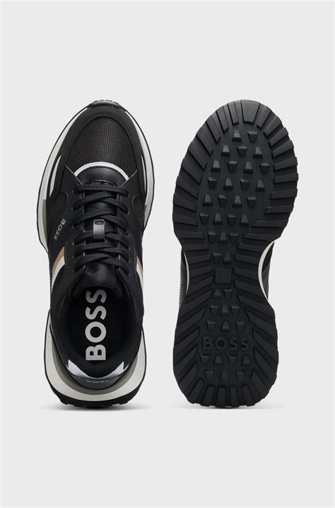 BOSS - Running-style trainers with EVA-rubber outsole - Black