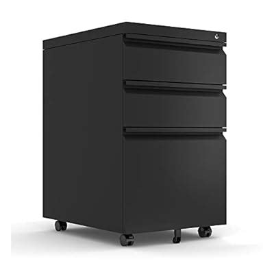 Buy SUXXAN 3 Drawer Mobile File Cabinet with Lock for Home Office ...