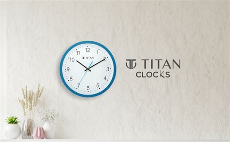 Buy Titan Wall Clock – 28cm Silent Sweep Movement, Cream Plastic Case ...