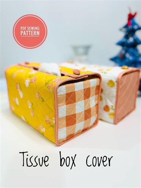 Sewing Pattern for Tissue Box Cover 的图像结果