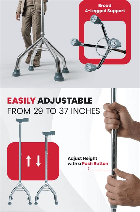 Buy Four Leg Walking Stick Online at Best Price - AGEasy