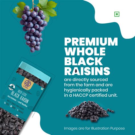41 Foods 100% Premium Organic Black Raisins Seedless | Dried Kishmish ...