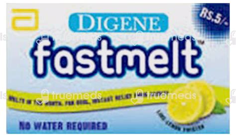 Digene Fastmelt 300/25/25 MG | Buy Digene Fastmelt Online at Truemeds