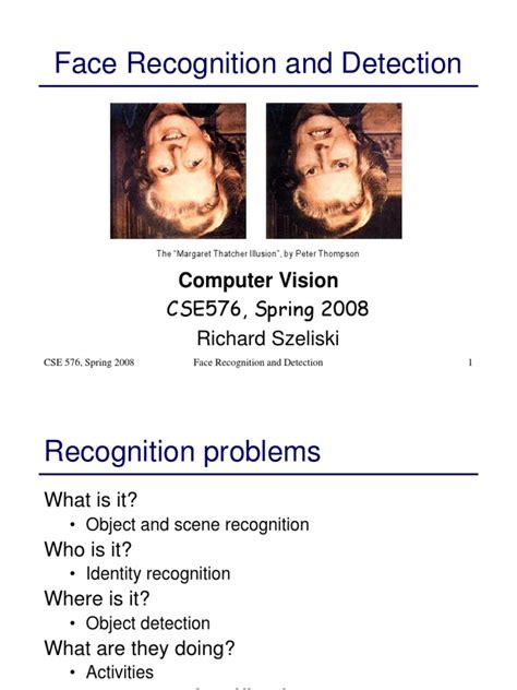 Face Recognition and Detection: Computer Vision | PDF | Eigenvalues And ...