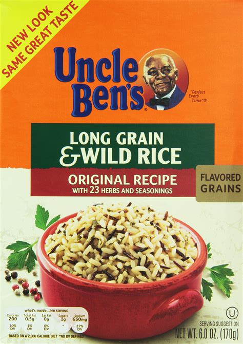 Amazon.com : Uncle Ben's Long Grain & Wild Rice, 6-Ounce Boxes (Pack of ...
