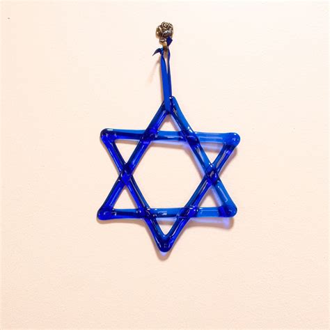 Star of David Glass Wall Hanging - Read & Rite