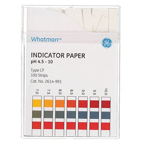 CYTIVA WHATMAN, 0.5 pH, 3 1/8 in Overall Lg, pH Indicator Strips ...