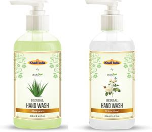 Khadi Herbal Leafveda Aloevera and White Rose Hand Wash with Natural ...