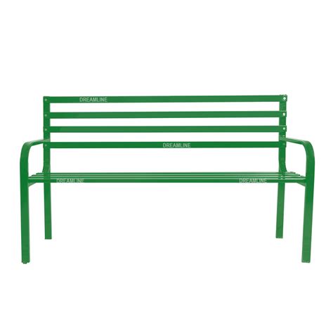 Dreamline 3 Seater Metal Garden Bench for Indoor & Outdoor Park/Patio ...