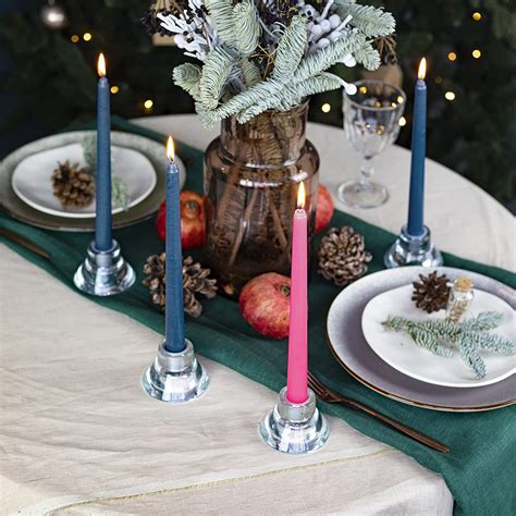 Buy CANDWAX 10 inch Taper Advent Candles 1 Set - Dripless Taper Candles ...