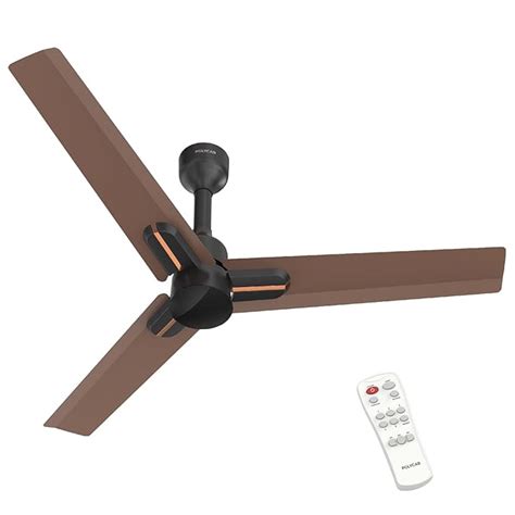 Buy Polycab Wizzy Neo 1200mm 5-Star BLDC, Remote Ceiling fan for Living ...