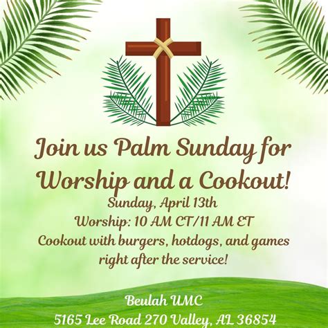 Palm Sunday and Spring Cookout, 5165 Lee Road 270, Beulah, AL, United ...
