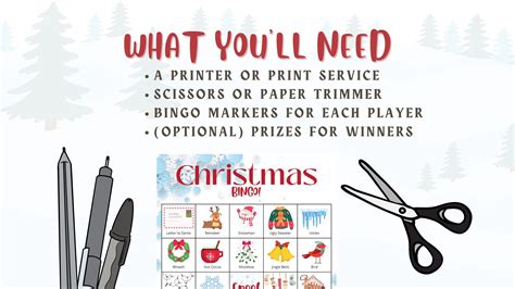Christmas Holiday Bingo Cards, Printable Bingo, 20 Cards, Senior ...