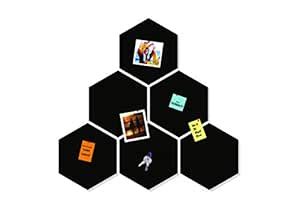 Boardberry Hexagon 9x8 Inch Pack 6 Foam Pinboard for Kids Study Room ...