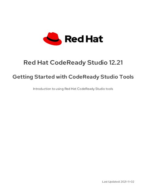 Fillable Online Red Hat CodeReady Studio 12.21 Getting Started with ...