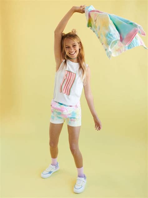 Denim-Shorts in Batik-Optik Farbe Mehrfarbig - SINSAY - 1532M-MLC