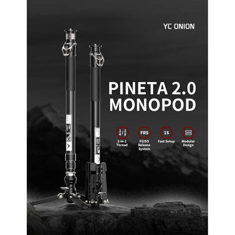 Buy in India YC Onion Pineta 2.0 Carbon Fiber Monopod with Pedal Base ...