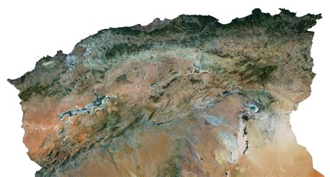 Algeria Terrain 3D Map by Shustrik