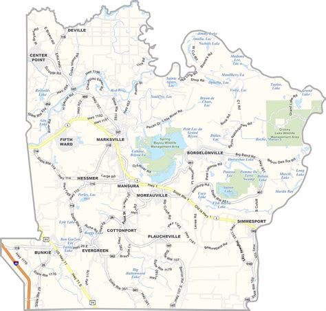 Winn Parish Map, Louisiana - US County Maps