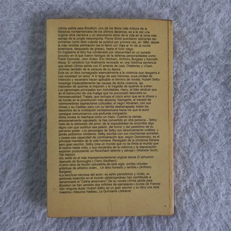 Última salida para Brooklyn. Hubert Selby Jr. – Cambalache Leonardo Librero