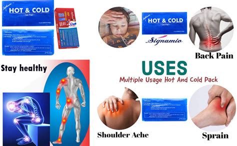 Signamio® Hot and Cold Cooling flexible reusable compress microwave gel ...