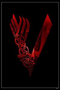 Vikings Blood Flag Logo Man Vikings Matte Finish Poster Paper Print ...