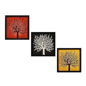 Indianara 3 Piece Set of Framed Wall Hanging Decor Modern Art(1066 ...