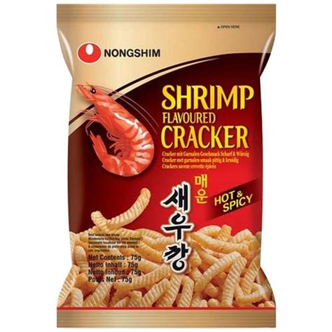 NONGSHIM Cracker - Shrimp Flavoured, Hot & Spicy, 75 g Pouch – Fetch N Buy