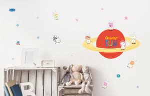 Asian Paints 147 cm Wall Ons Peppa Pig Galactic Adventure with friendsd ...