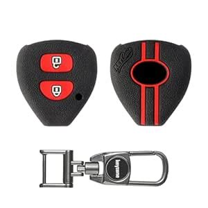 Keycare® Silicone Key Cover for Toyota Innova, Fortuner 2 Button Remote ...