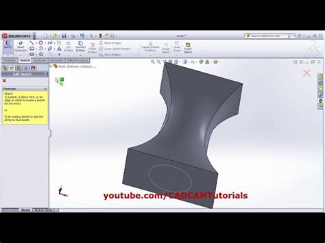 Solidworks Lofted Boss/Base 的图像结果