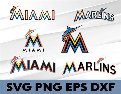 Miami Marlins logo, bundle logo, svg, png, eps, dxf | Inspire Uplift