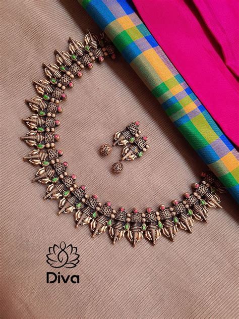 Ganesh Choker Terracotta Jewellery – Diva Creations Terracotta Jewellery