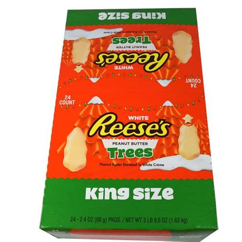 Reese's White Chocolate "King" Size Trees 24 Count - candyheavenshop.com