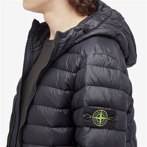 Stone Island Lightweight Hooded Down Jacket Navy Blue | END. (AU)