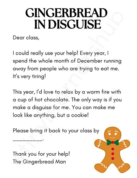 Disguise a gingerbread man – Artofit