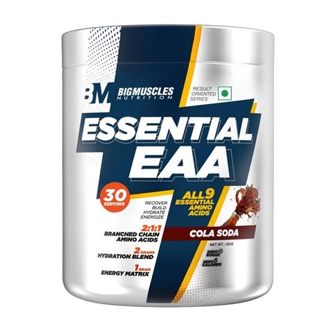 Bigmuscles Nutrition Essential EAA [30 Servings, Cola Soda] | All 9 ...