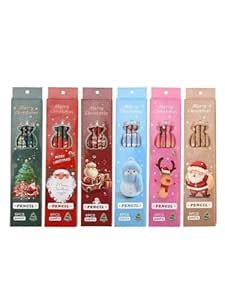 Radhya Accessories Christmas-Themed Pencils Set (1 box) (6 Pencils ...