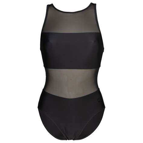 Arena Mesh Panels Swimsuit Vent Back - Badeanzug Damen ...
