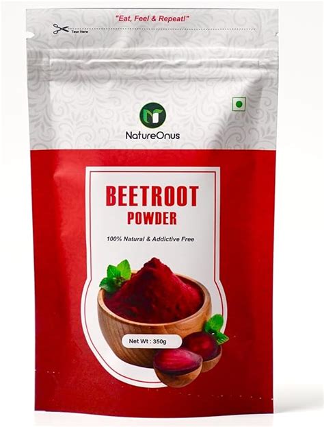 NatureOnus Beetroot Powder 100g | 100% Natural & Additive Free : Amazon ...
