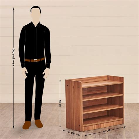 Buy Helios Merida 12 Pairs Shoe Rack - Brown from Helios by Home Centre ...