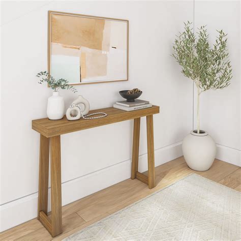 Pecan Wood Console Table at Nicholas Erwin blog