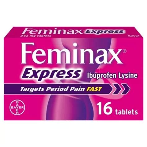 Feminax Express Ibuprofen Lysine Tablets - India | Ubuy