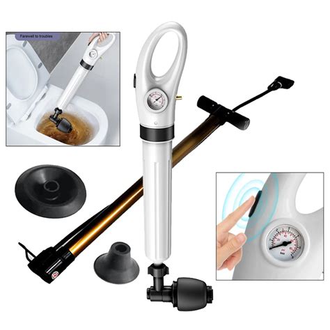 Plunger Toilet Unblocker BUILDMATE Hotche Air Drain Blaster Pump High ...