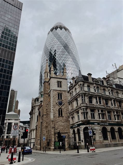 Download The Gherkin At 30 St Mary Axe Wallpaper | Wallpapers.com