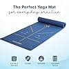 WiseLife TRU Alignment Yoga Mat + Sleek Yoga Strap for Men and Women ...